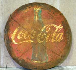 Panel: Coca Cola Bottle Sign 2
