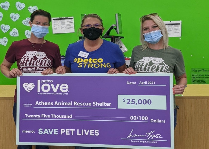 Newly Named Petco Love Invests in Lifesaving Work of Athens Animal Rescue Shelter