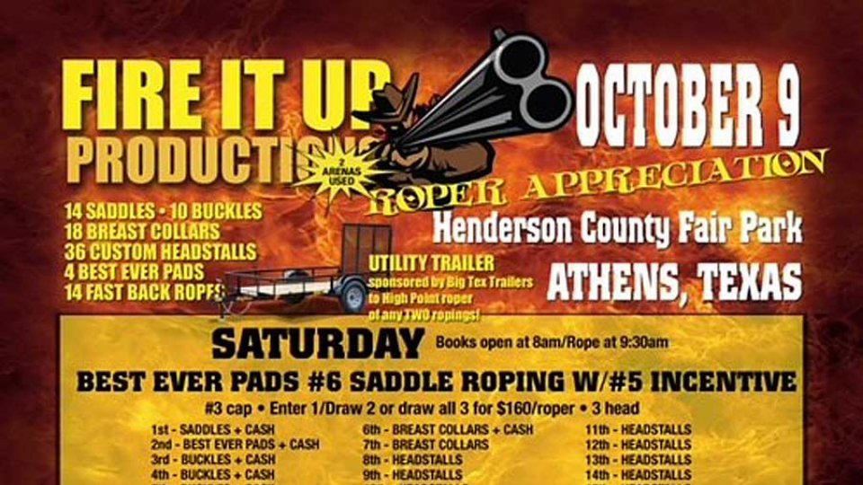 Fire It Up Productions Team Roping