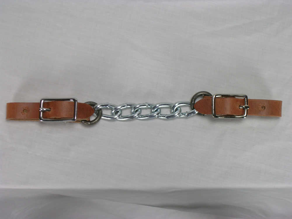 Hoyt Curb Chain w/ Leather Ends