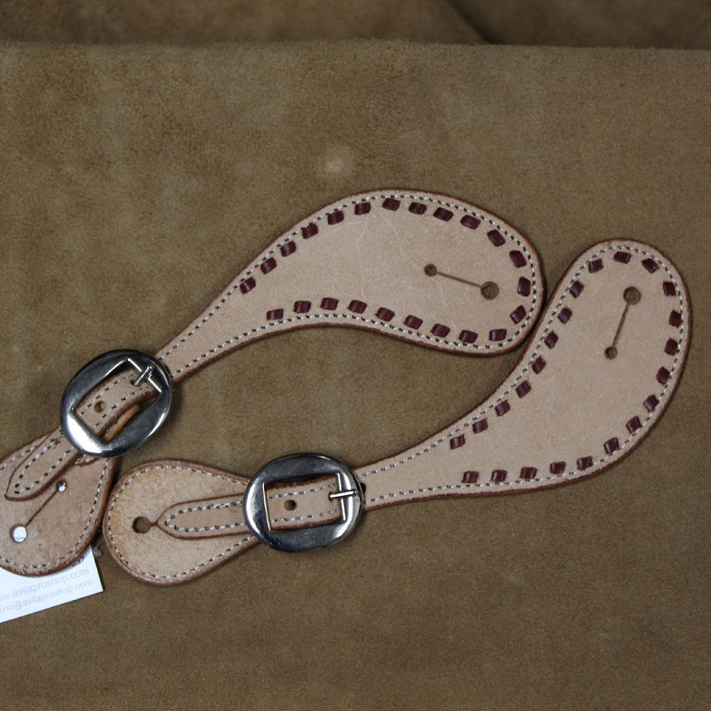 Buck Stitched Ladies Spur Straps