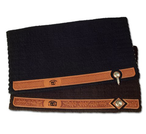 Cowhorse Custom Saddle Blankets w/ Decorative Cutouts and Conchos
