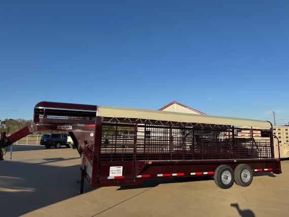 2024 24' Neckover Stock Trailer W/ Dog Nose