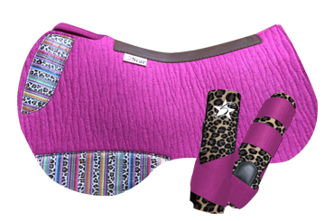 LIMITED EDITION Extreme Barrel Racer and Boot Sets - Cheetah Serape