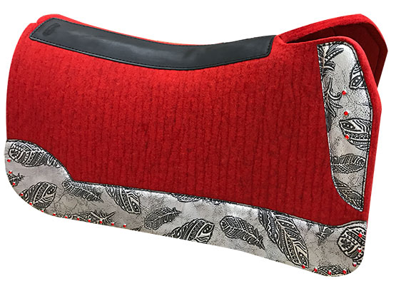 The Flex Fit Wither Option  5 Star Equine, manufacturer of the world's  finest, all-natural saddle pads and mohair cinches