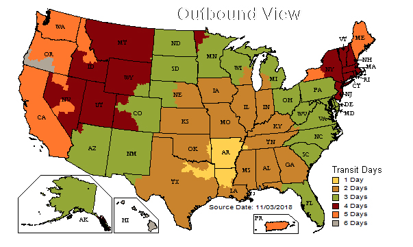 UPS Map