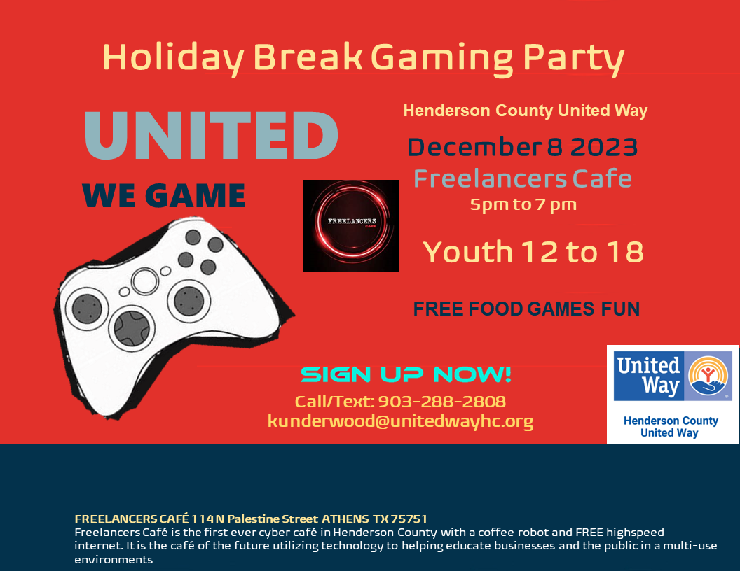 UNITED WE GAME Holiday Gaming Party