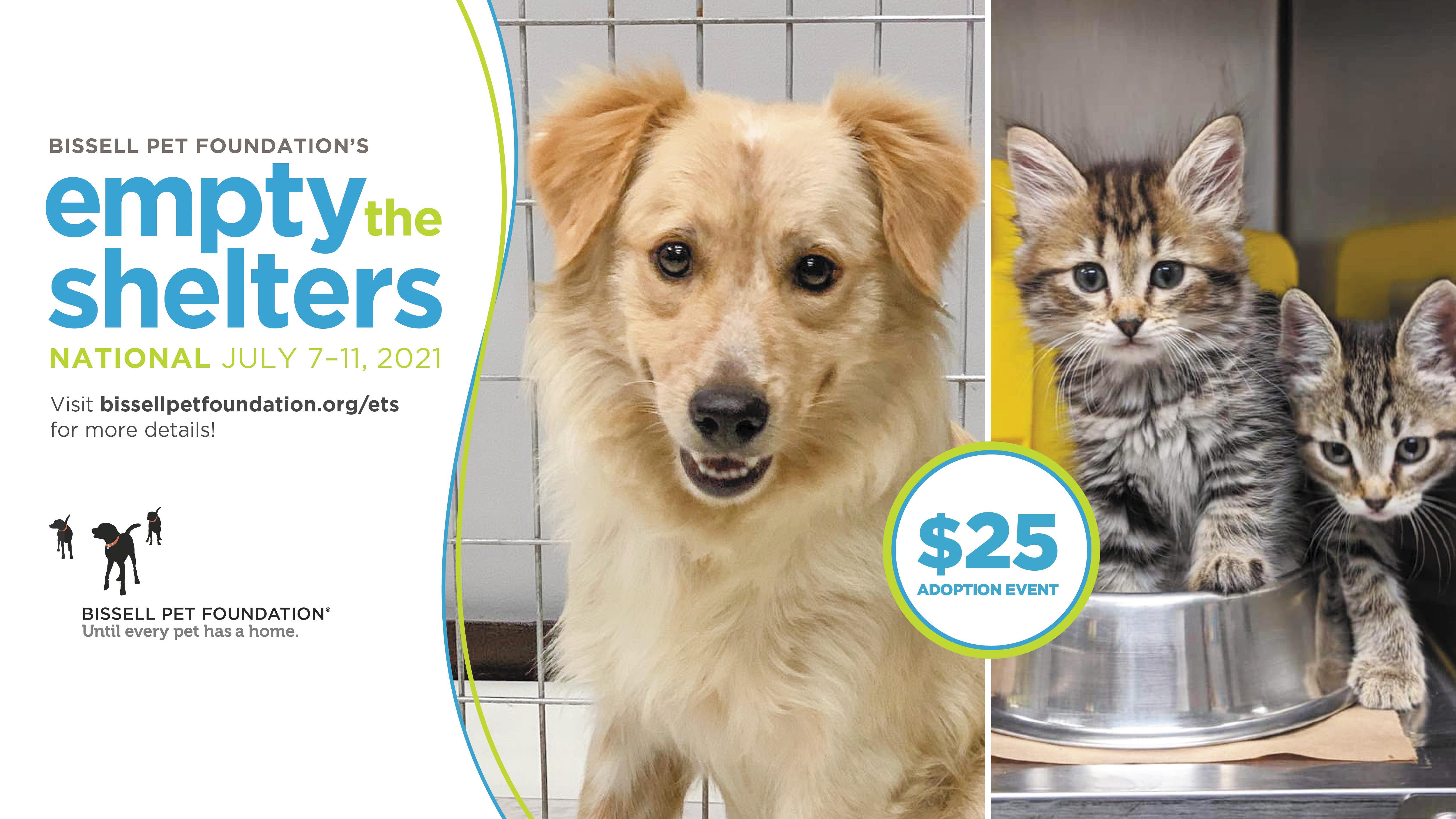 $25 Adoptions with $5 Microchip July 7-11th