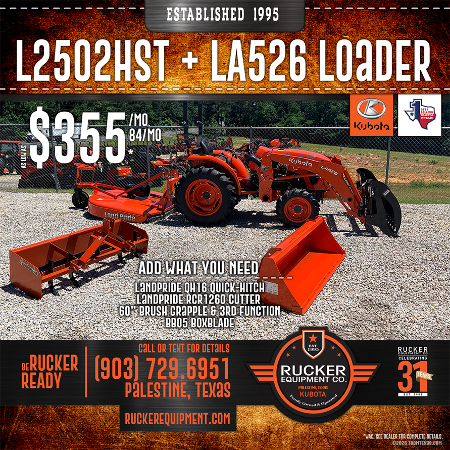 Kubota L 2502 HST   LA 526 Loader Tractor Package - Add the Options You Need