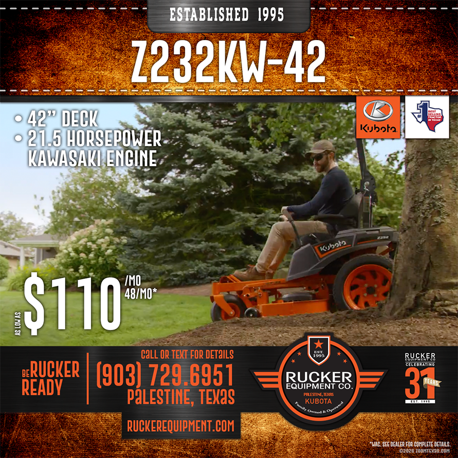 KUBOTA Z232KW 42 Zero-Turn